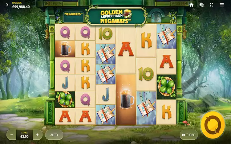 Golden Leprechaun Megaways - Game Graphics