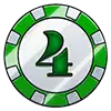 Generous Jack - Green 4 Chip Symbol