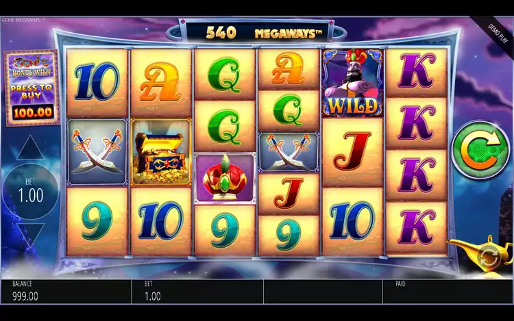 Genie Jackpot Megaways - Game Graphics