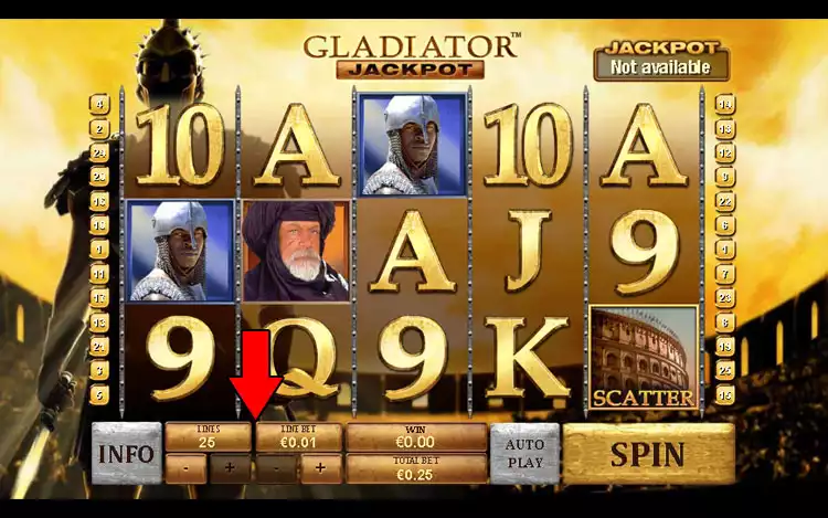 Gladiator slot - Step 2