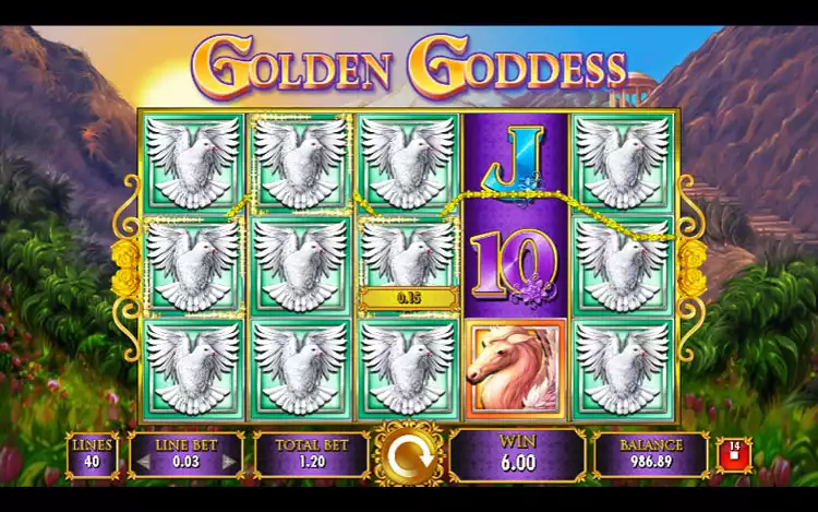 Golden Goddess - Dove Symbols Feature