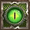 Double Dragons - Green Dragon Eye Symbol