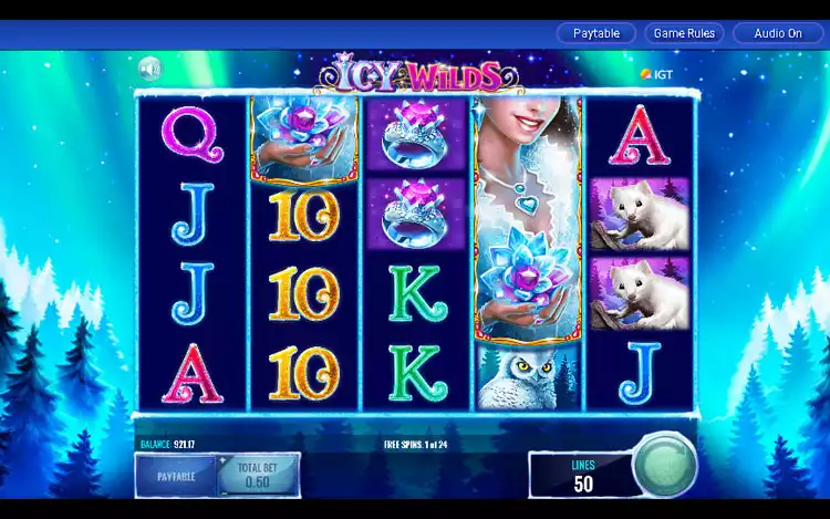 Icy Wilds slot - Free Spin Feature
