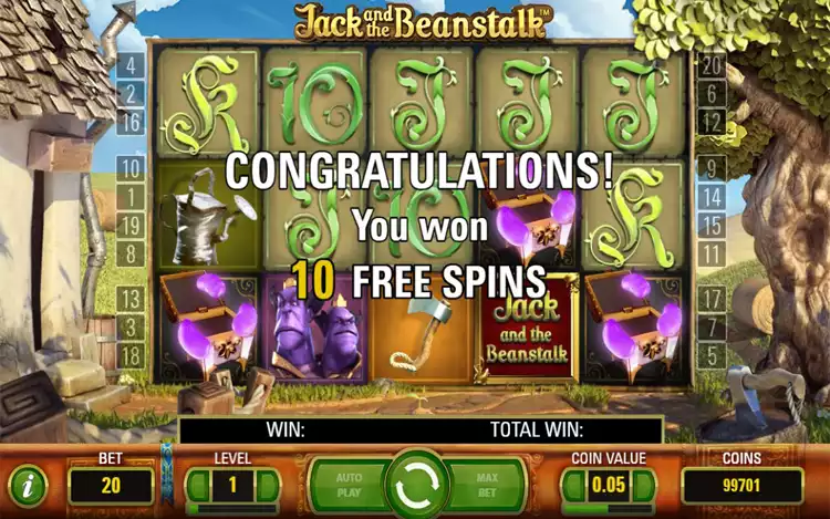 Jack and The Bean Stalk - Free Spin Feature