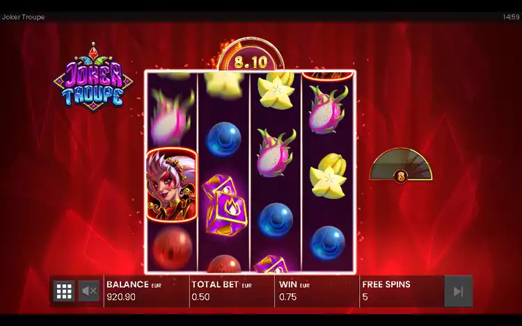 Joker Troupe slot - Red Joker Free Spin Feature