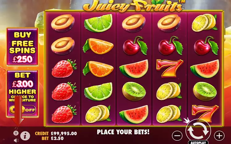 Juicy Fruits - Step Menu