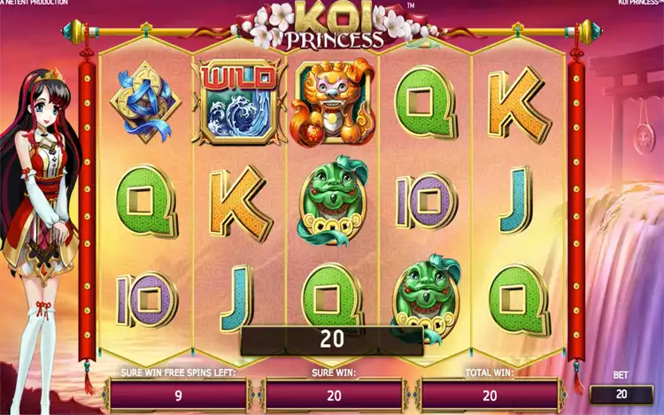 Koi Princess - Sure Win Free Spins Feature