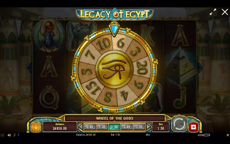 Legacy of Egypt - Free-Spins Feature