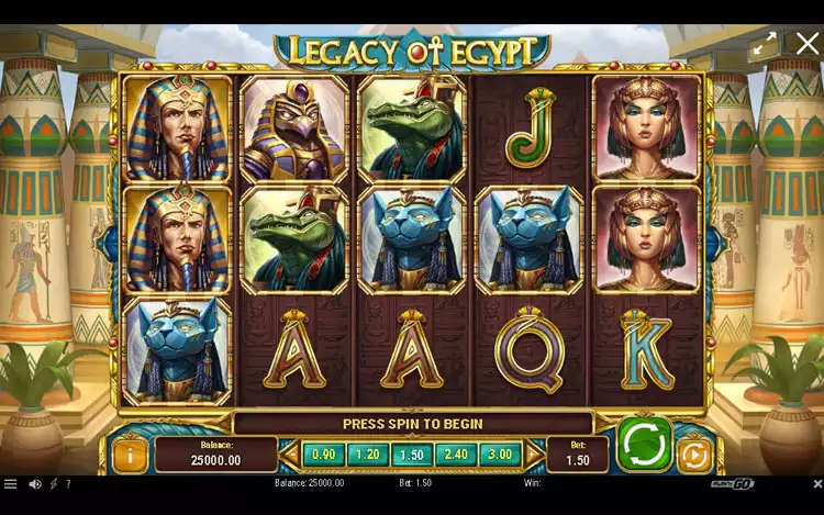 Legacy of Egypt - Game Control