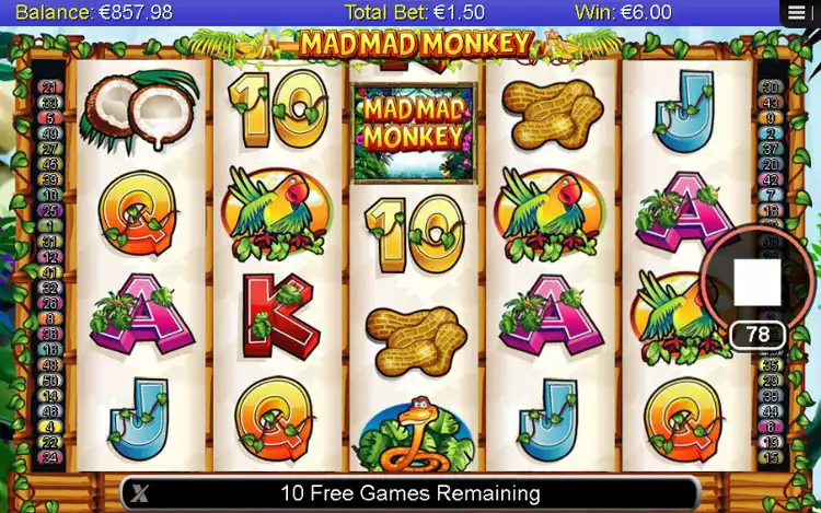 Mad Mad Monkey - Free Spins