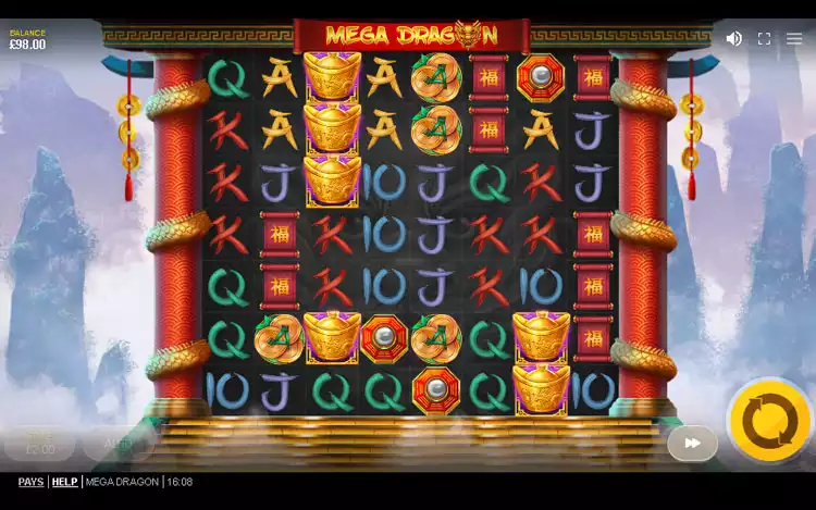 Mega Dragon slot - Game Graphics