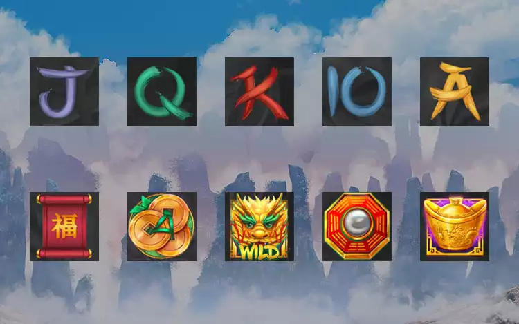 Mega Dragon slot - Symbol assets