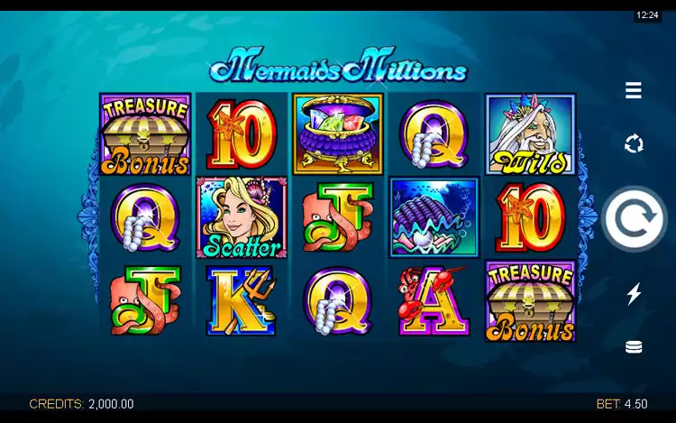 Mermaids Millions - Game Graphics