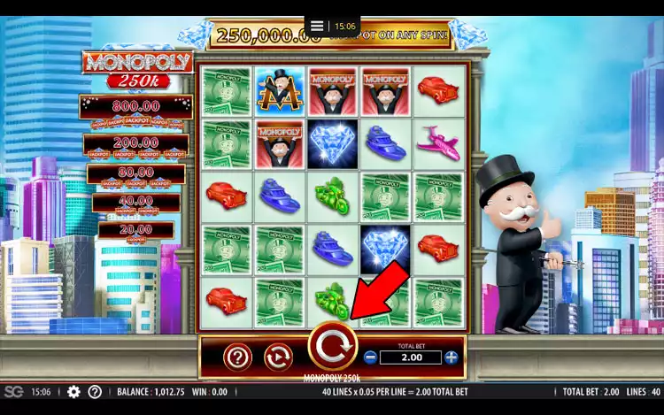 Monopoly 250k slot - Step 3