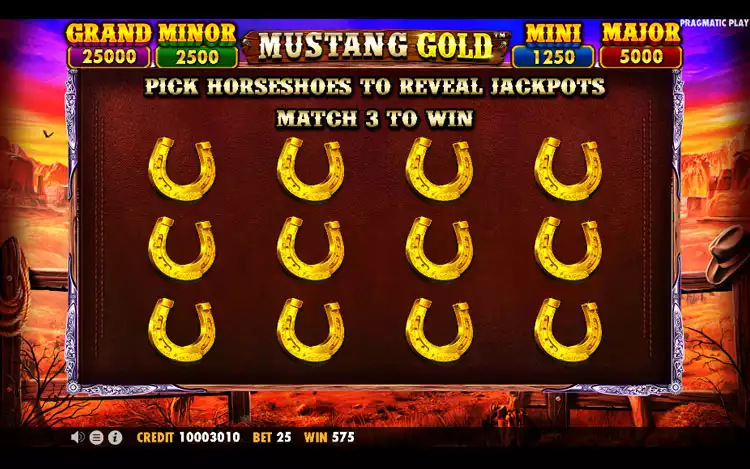 Mustang Gold - Jackpot Feature