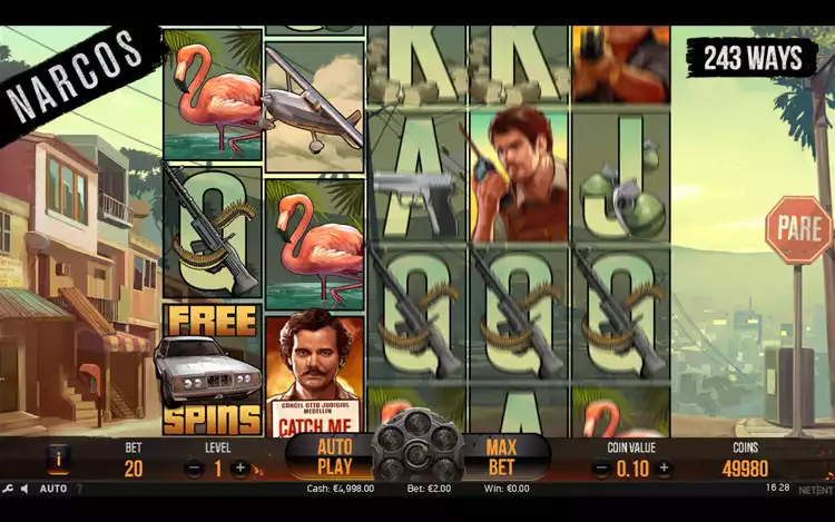 Narcos slot - Game Graphics