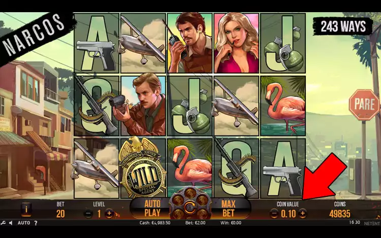 Narcos slot - Step 2