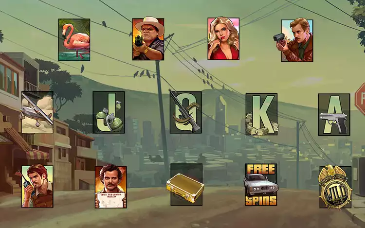 Narcos slot - Symbol Assets