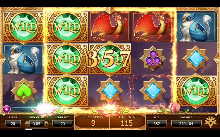 Nirvana slot - Free Spin Features