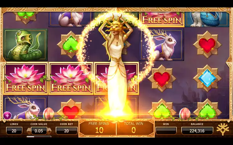 Nirvana slot - Mega Reels Features