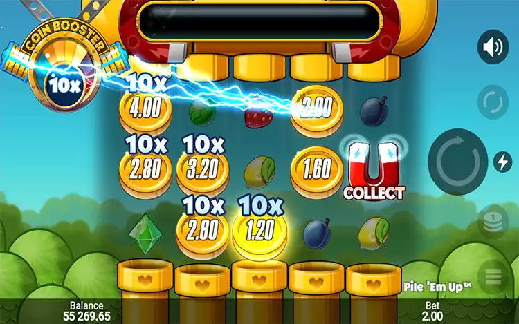 Pile 'Em Up - Coin Symbol And Collect Feature