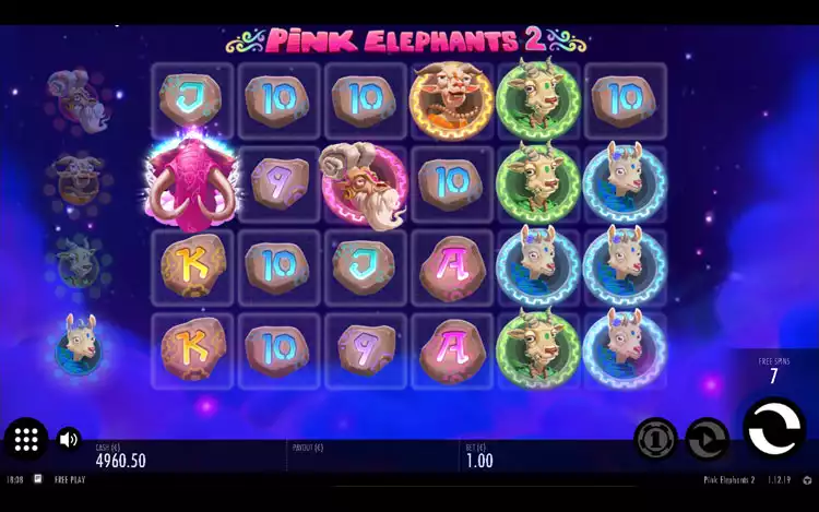 Pink Elephants 2 slot - Free Spins Feature