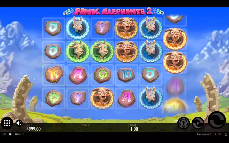 Pink Elephants 2 slot - Game Graphics