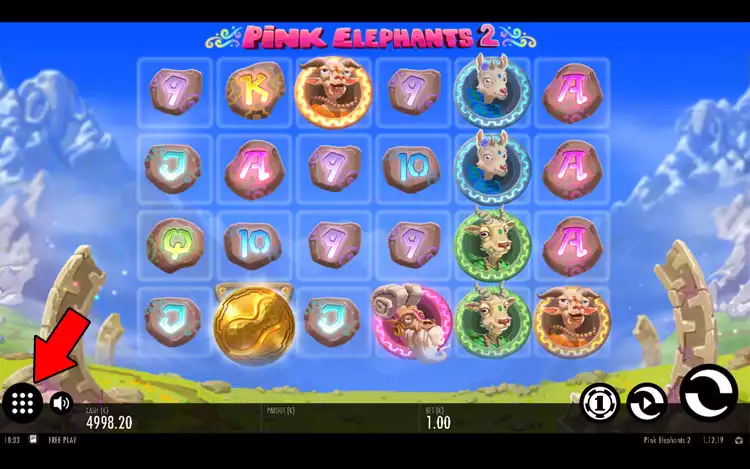 Pink Elephants 2 slot - Step 1