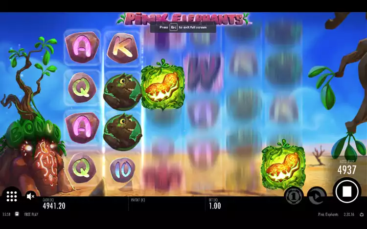 Pink Elephants slot - Mystery Symbol Feature