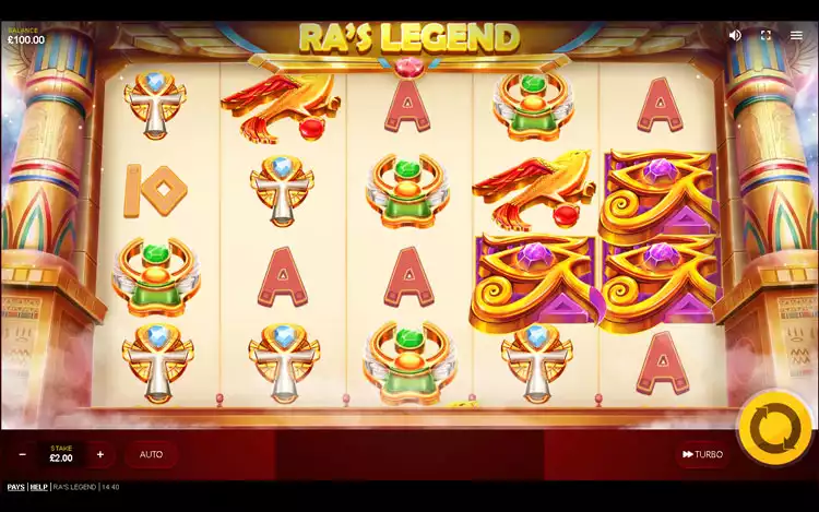 Ra's Legend slots - Game Control
