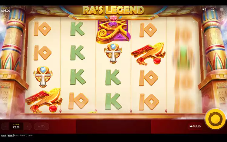 Ra's Legend slots - Game Graphics