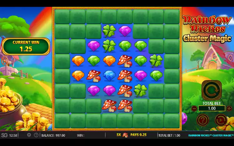 Rainbow Riches Cluster Magic - Game Graphics