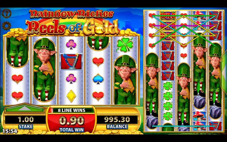 Rainbow Riches Reels of Gold - Wild Feature
