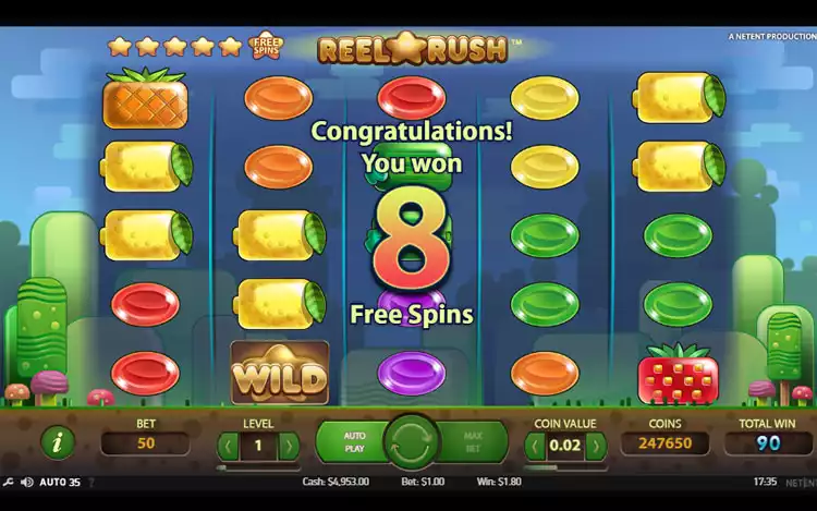 Reel Rush - Free Spins