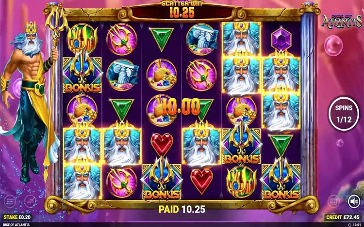 Rise Of Atlantis - Free Spins Feature