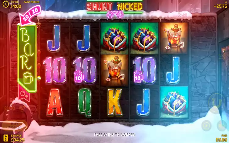 Saint Nicked - Bar Meter Feature