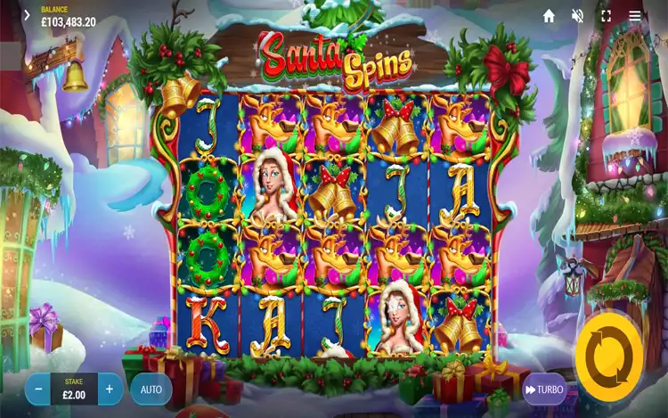 Santa Spin - Game Graphics