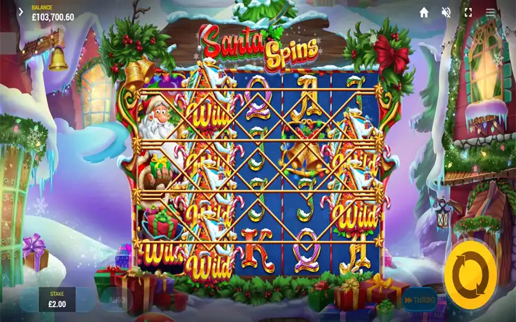 Santa Spin - Wild Santa Feature