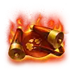 Flaming Fox -  Scroll Symbol