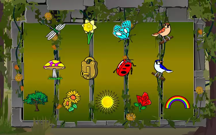 Secret Garden slot - Symbol assets