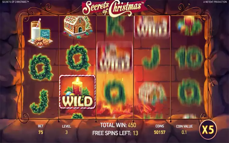 Secrets Of Christmas - Free Spin Feature