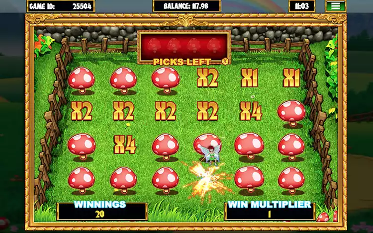 Slingo Rainbow Riches - Magic Toadstool