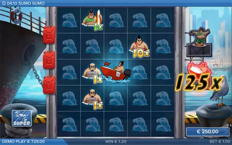 Sumo Sumo - Speedboat Bonus Feature