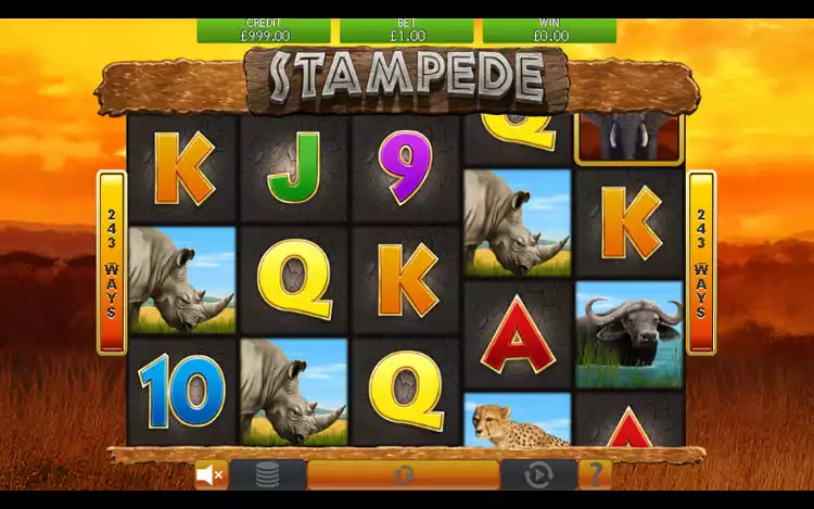 Stampede slot - Game Graphics