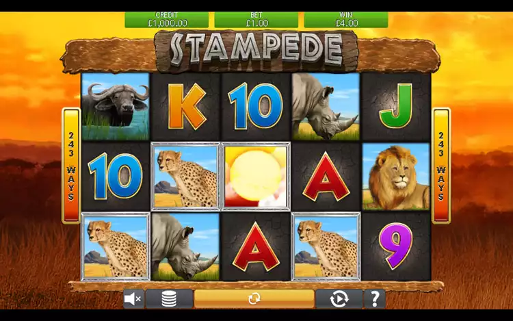 Stampede slot - Wild Feature