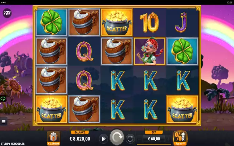 Stumpy McDoodles - Free Spins Features