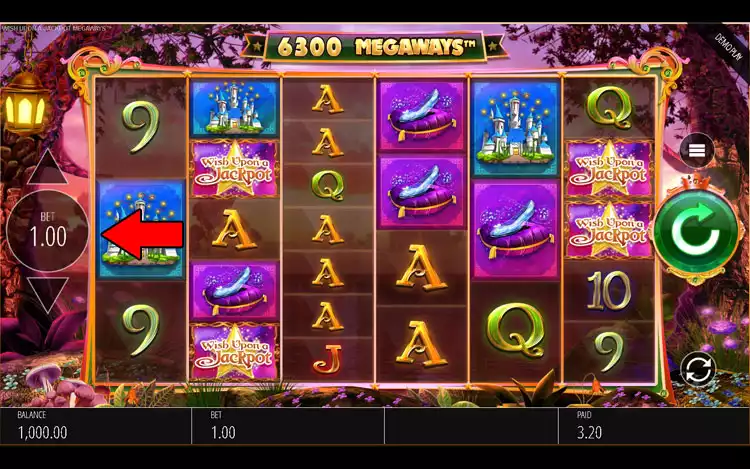 Wish Upon a Jackpot Megaways - Step 2