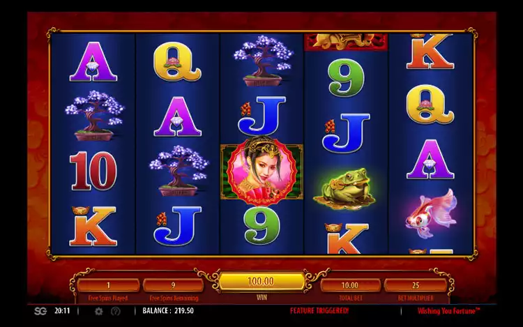 Wishing You Fortune Slot - Free Spin Feature