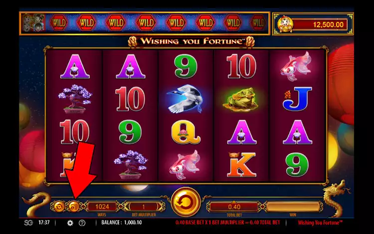 Wishing You Fortune Slot - Step 1