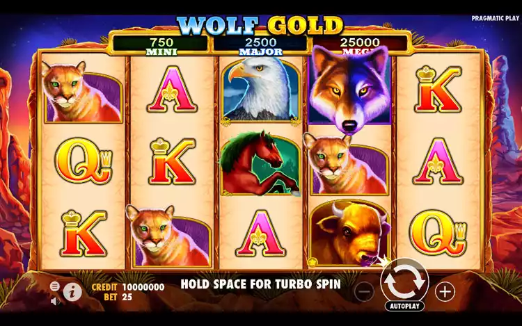Wolf Gold Game Graphics